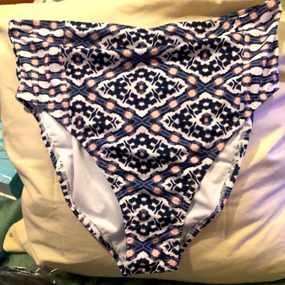 Jessica Simpson high waist swim bottom, NEW